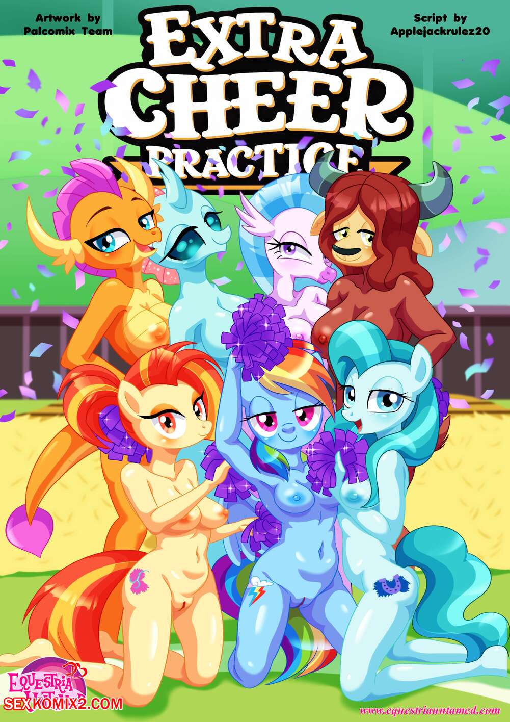 Porn comics Extra Cheer Practice. My Little Pony. Friendship Magic. Palcomix.