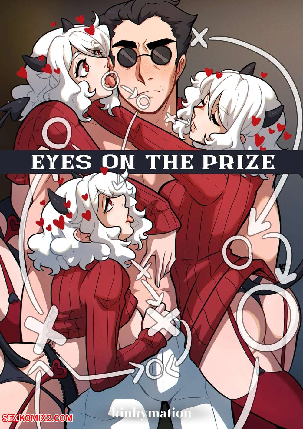 Porn comics Eyes on the Prize. Helltaker. Kinkymation.