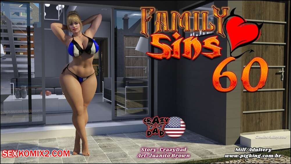 Porn comics Family Sins. Chapter 60. Crazy Dad 3D