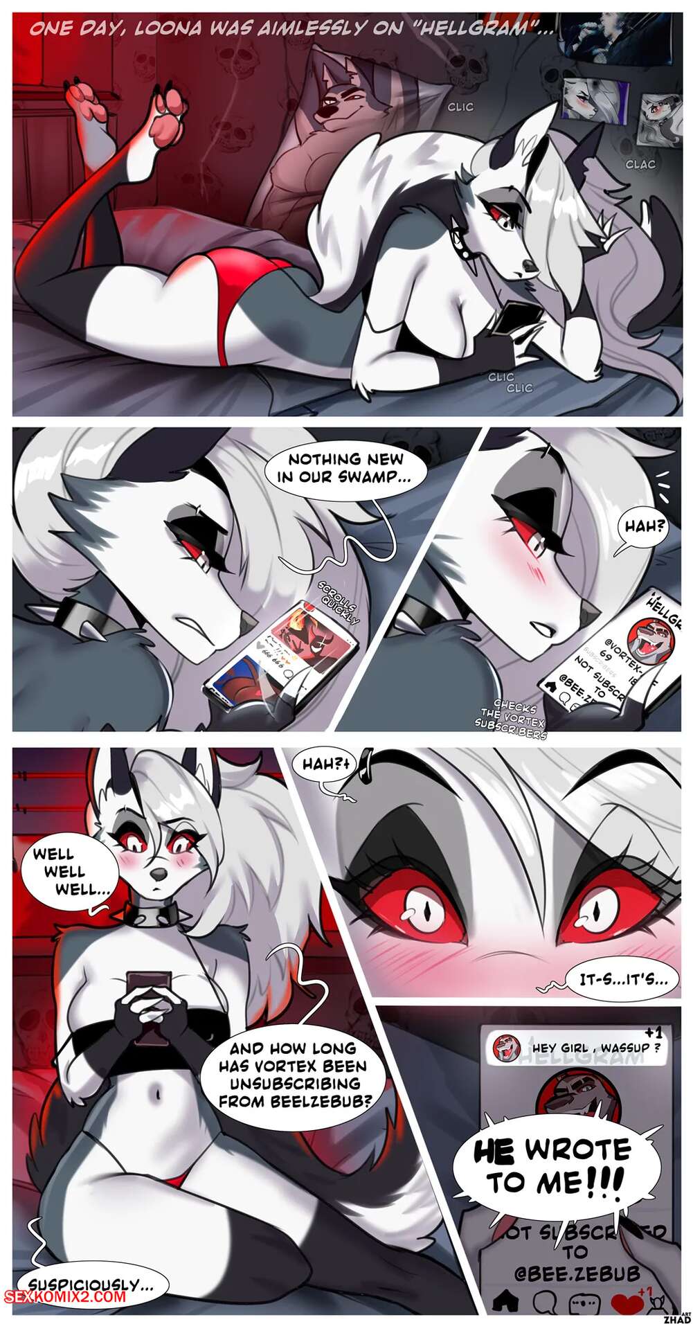 Porn comics Fan Comic With Loona. Zhadart