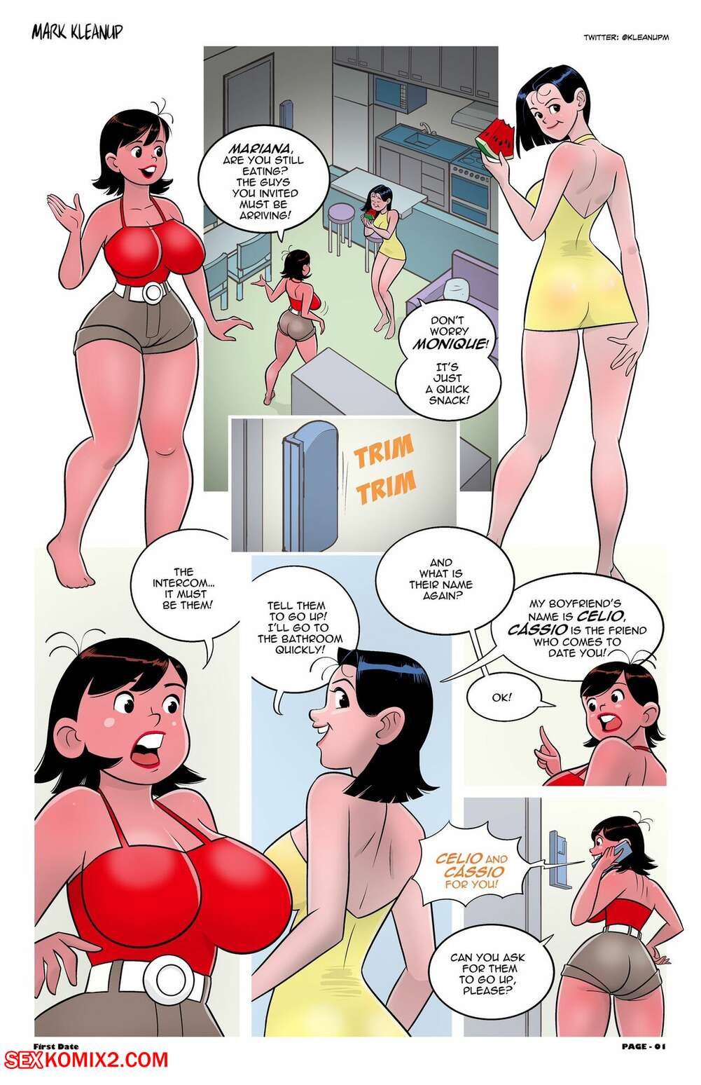 Porn comics First Date. MarkKleanup.