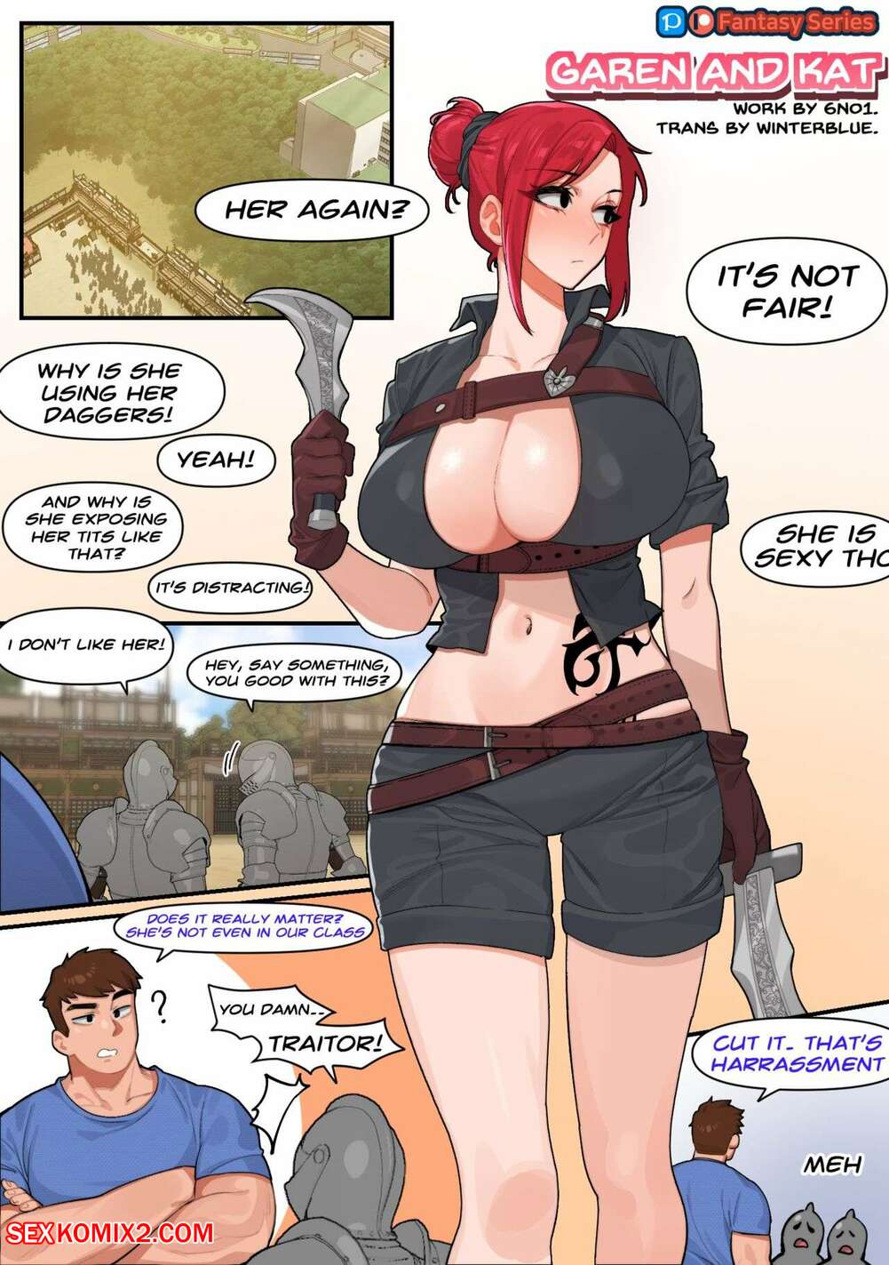 Porn comics Garen and Kat. League Of Legends. 6No1