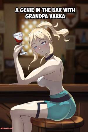 Porn comics Genie at the bar with Grandpa Varka. AliceDA for sexkomix2.com