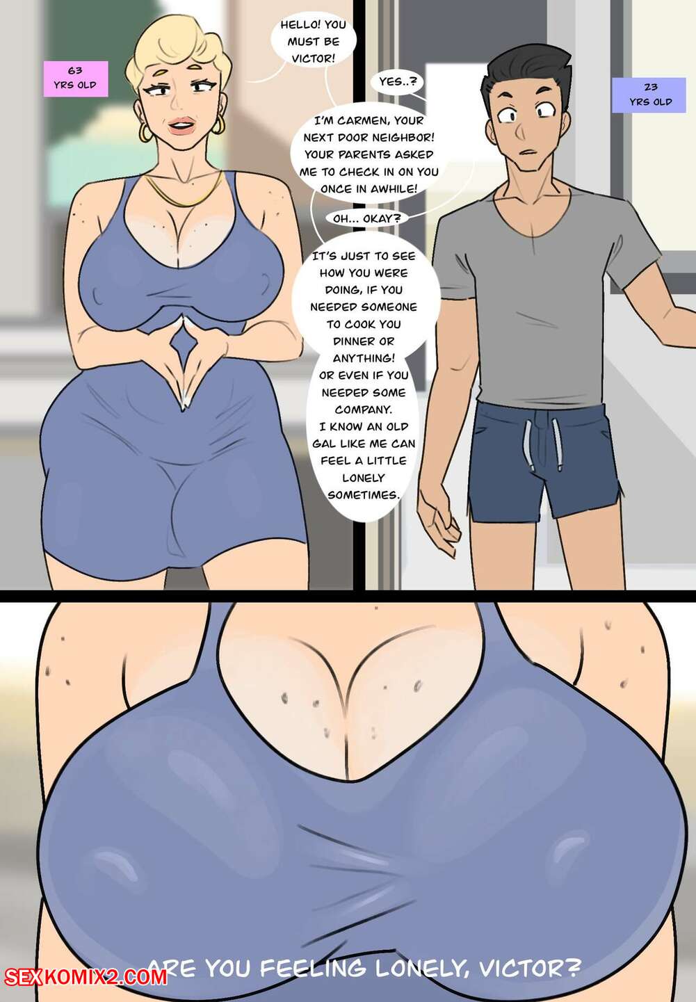 Porn comics GILF next door. Jopuari