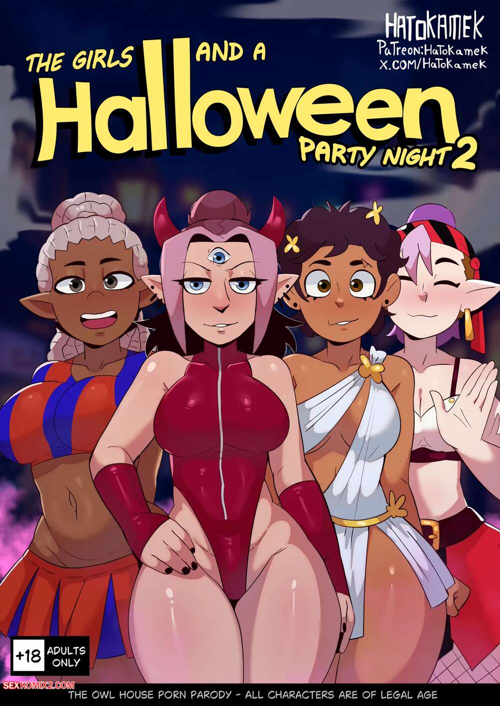 Porn comics Girls at a Halloween Party. Chapter 2. HatoKameK