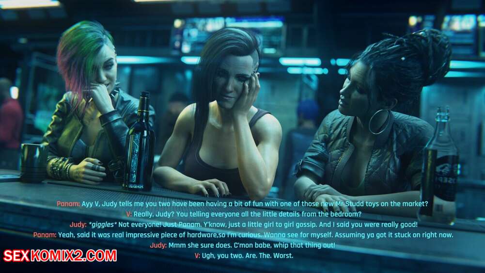 Porn comics Girls Night Out. Cyberpunk. Beeg3D