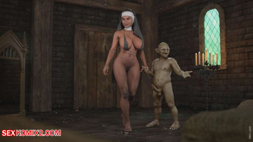 Porn comics Goblin and Nun. Rro.lled.