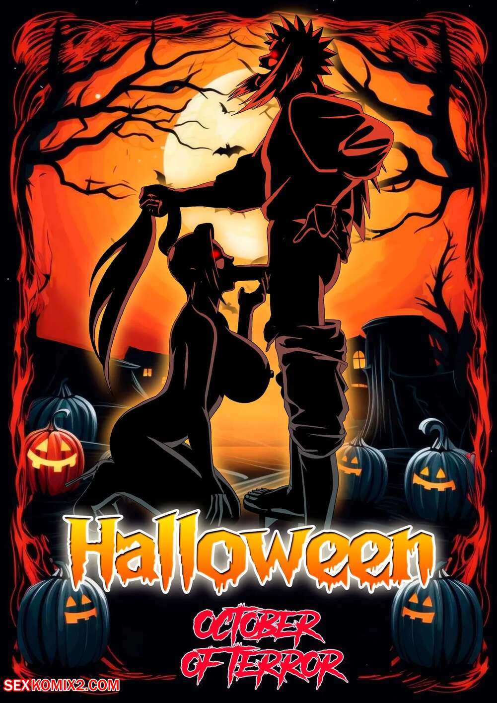 Porn comics Halloween. October of Terror. Super Melons