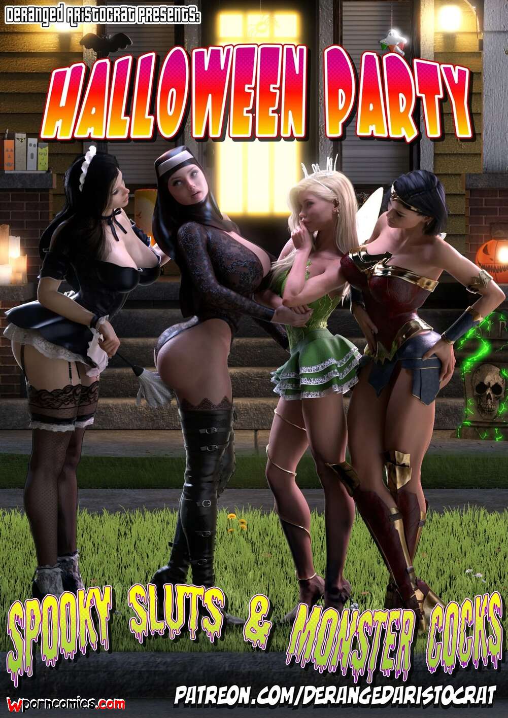 Porn comics Halloween Party. Chapter 1. Deranged Aristocrat.