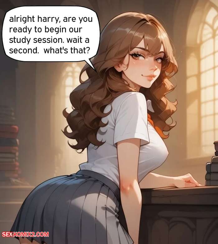 Porn comics Harry And Hermione Fuck Before Studying. ozziru