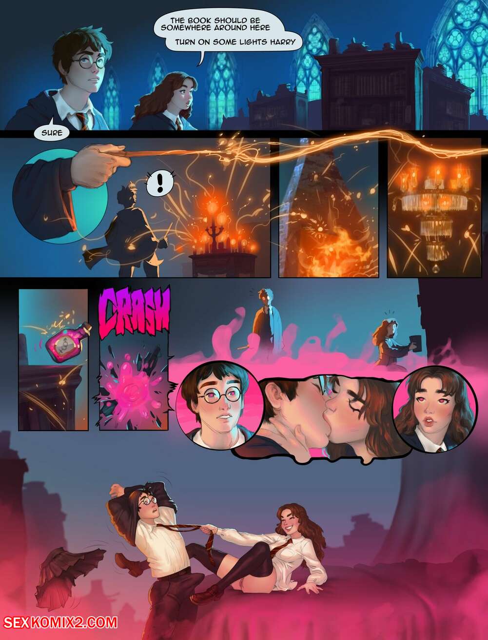 Porn comics Harry And Hermione in the room of requirements. Joixxx.