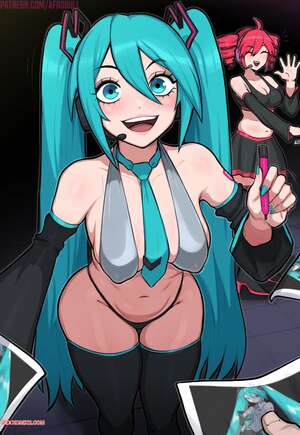 Porn comics Hatsune Miku. Vocaloid. Afrobull