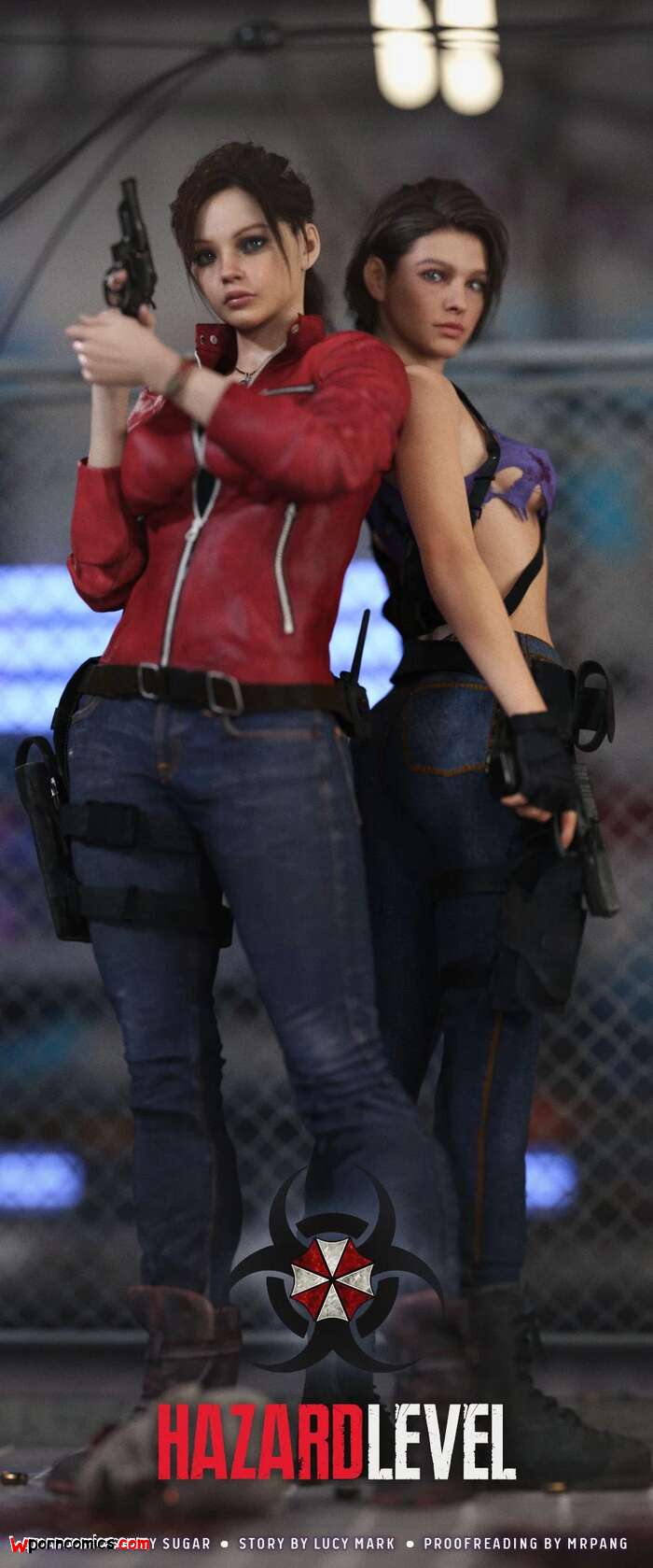 Porn comics Hazard Level. Chapter 1. Resident Evil. Ashley Sugar.