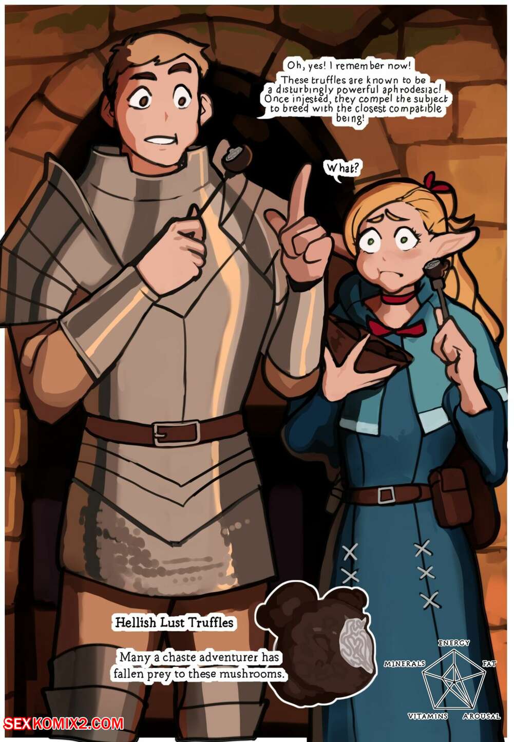 Porn comics Hellish Lust Truffles. Dungeon Meshi. DoleCat