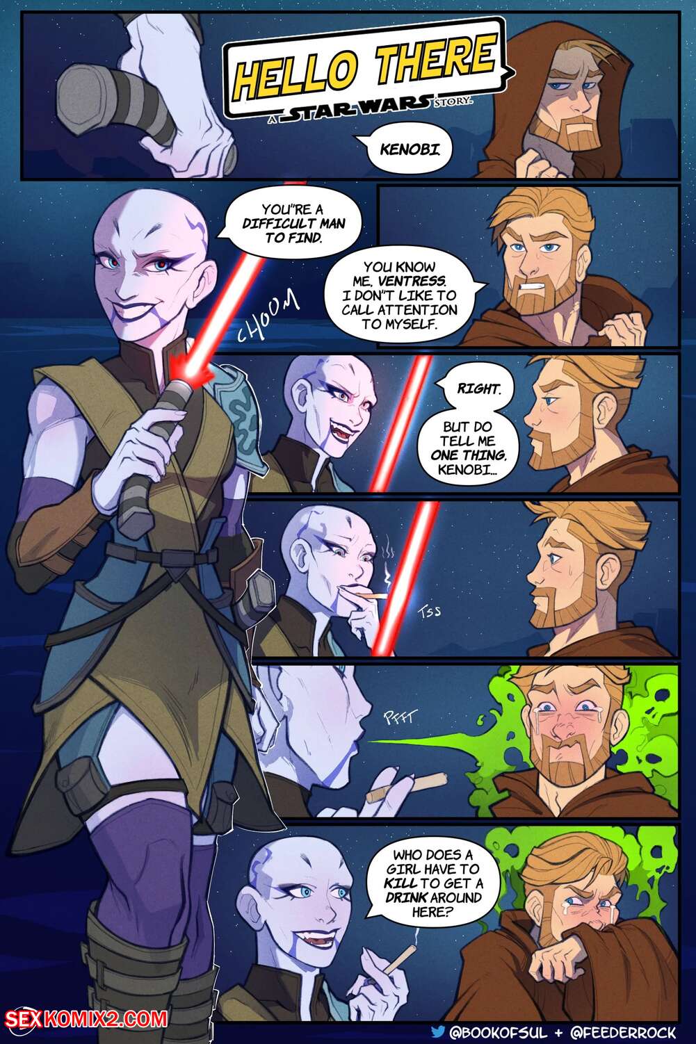 Porn comics Hello There. Chapter 1. Star Wars. The Clone Wars. Hagfish , Stendra.