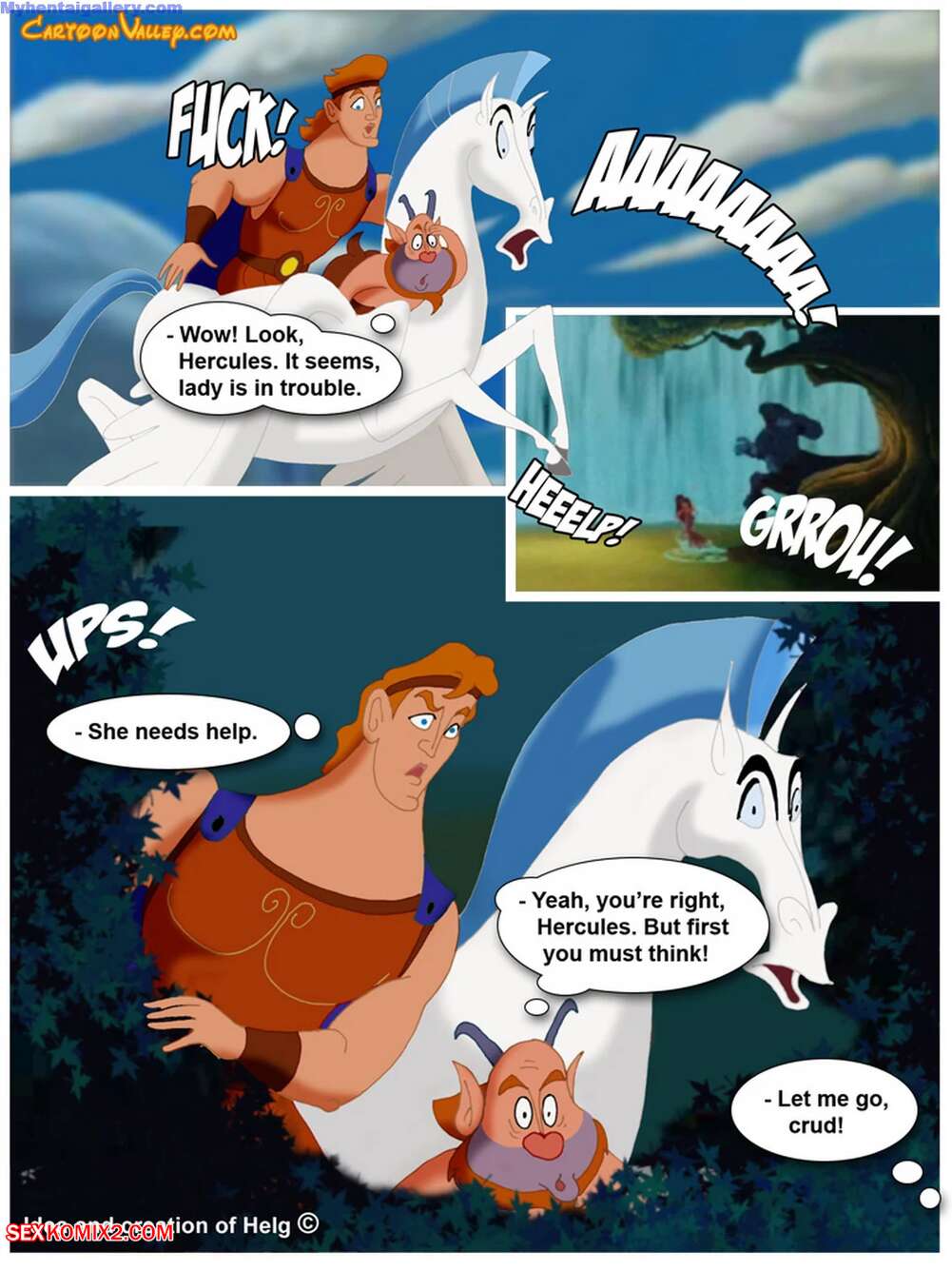 Porn comics Hercules. Cartoon Valley.