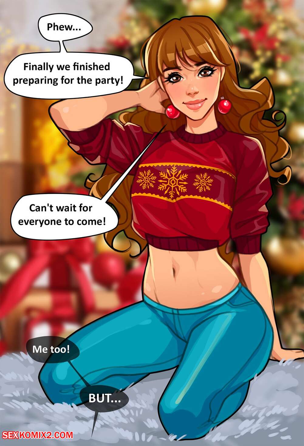 Porn comics Hermione. New Year Party. Olena Minko.