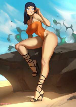 Porn comics Hinata at the Beach. Naruto. Succububell