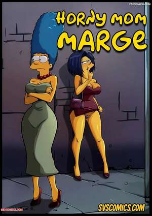 Porn comics Horny Mom Marge. The Simpsons