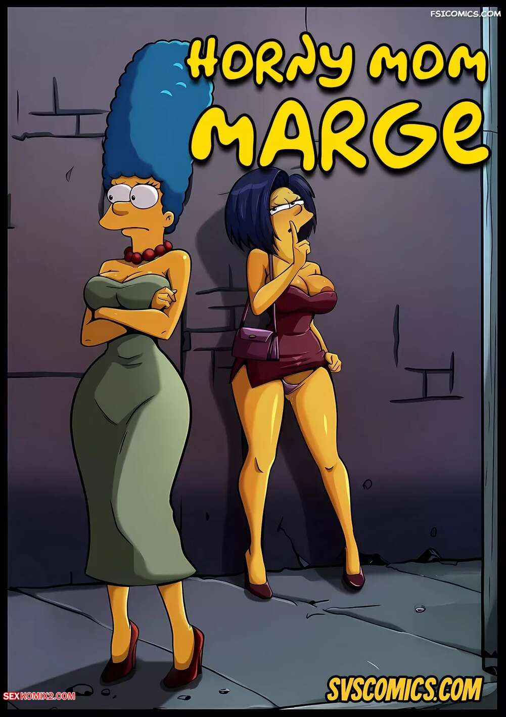 Porn comics Horny Mom Marge. The Simpsons