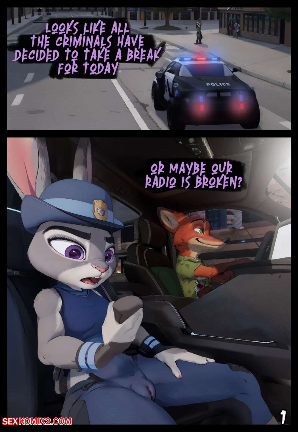 Porn comics Horny Police. ArtWillAM