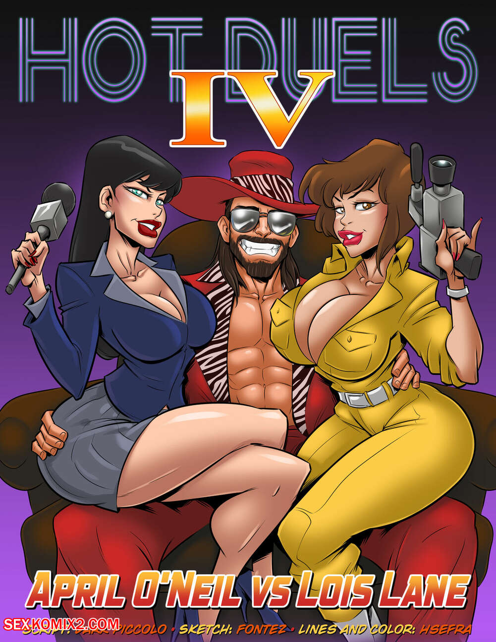Porn comics Hot Duels IV. April Oneil VS Lois Lane