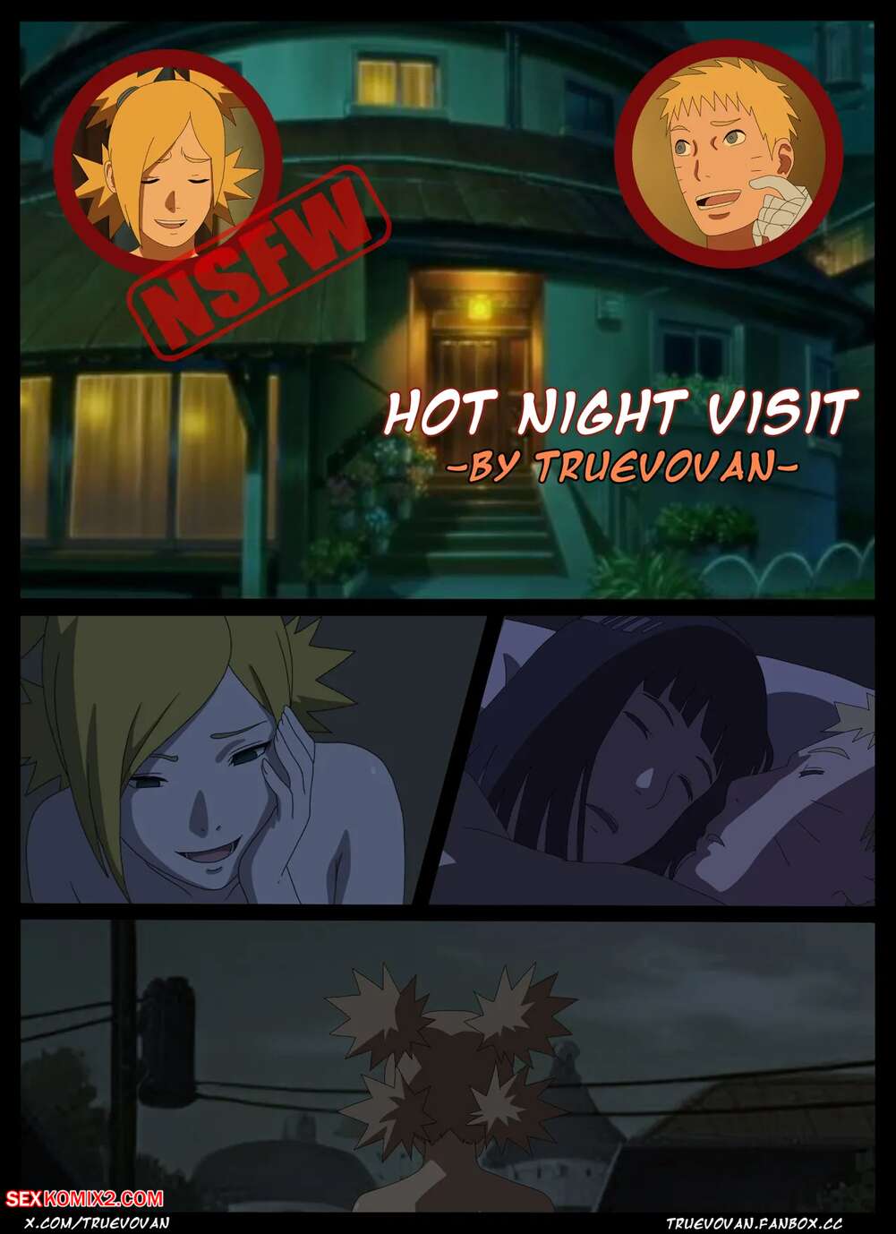 Porn comics Hot Night Visit. Truevovan