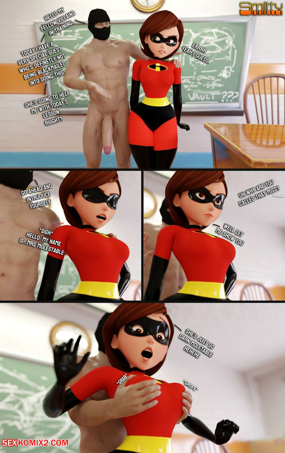 Porn comics How To Defeat A Heroine, With Elastigirl. Smitty