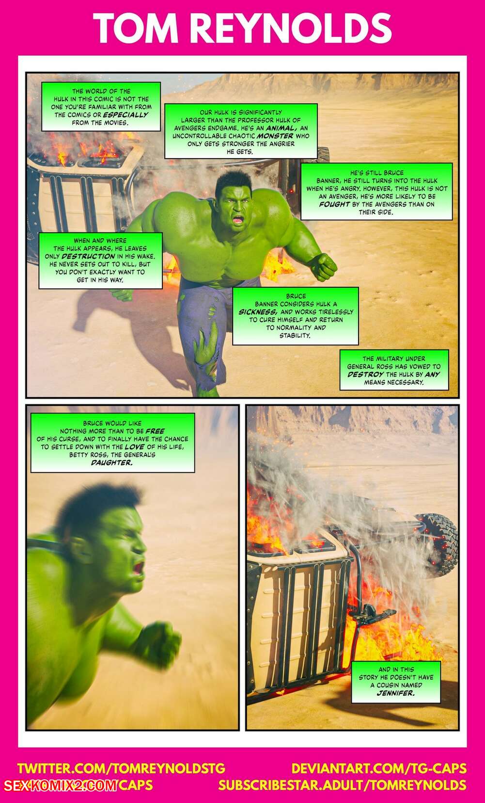 Porn comics Hulk. Bustier. Chapter 1. Tom Reynolds.