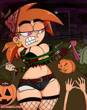 Porn comics Icky Vickys Halloween. BigMantis