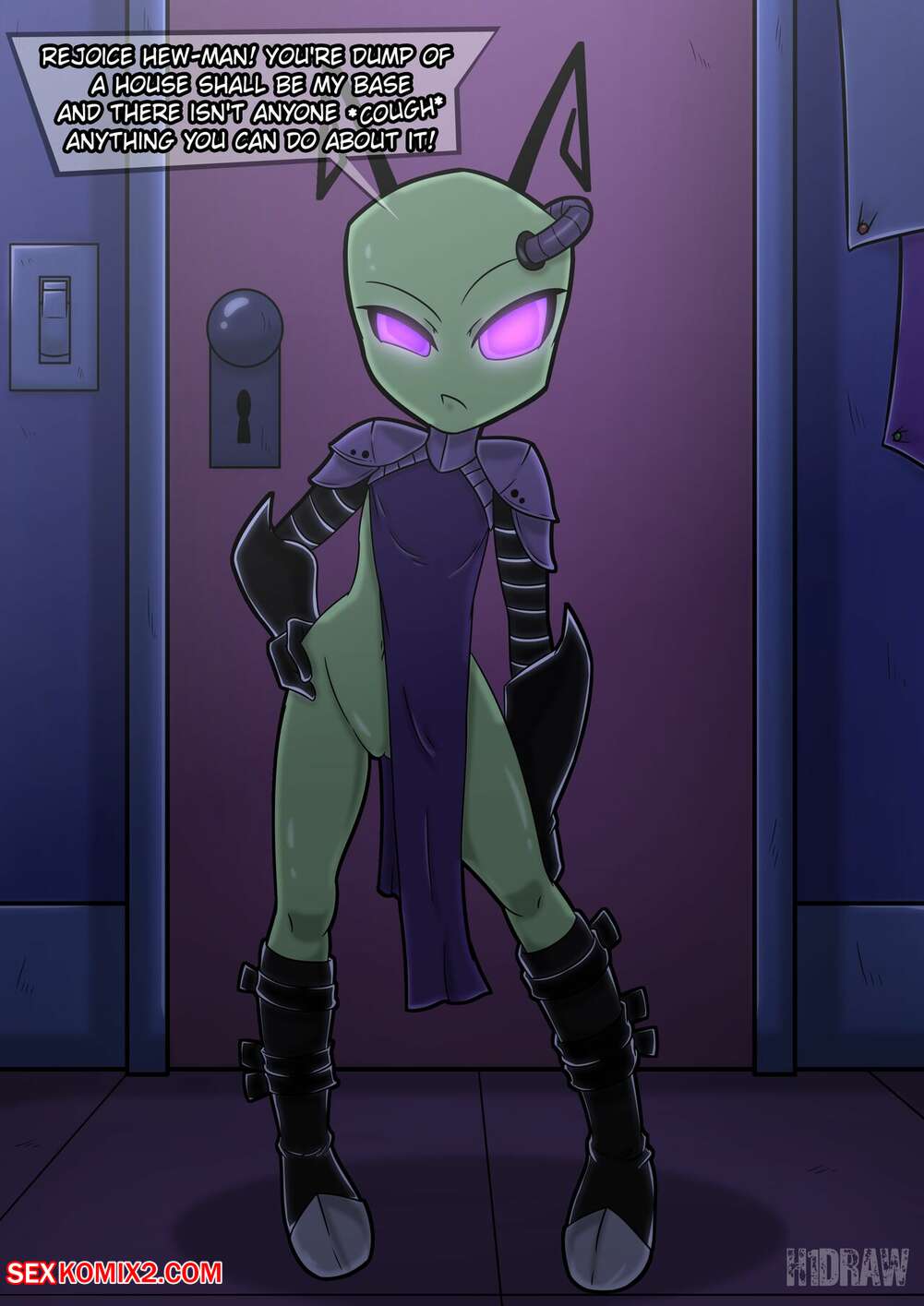 Porn comics Invasion. H1DRAW