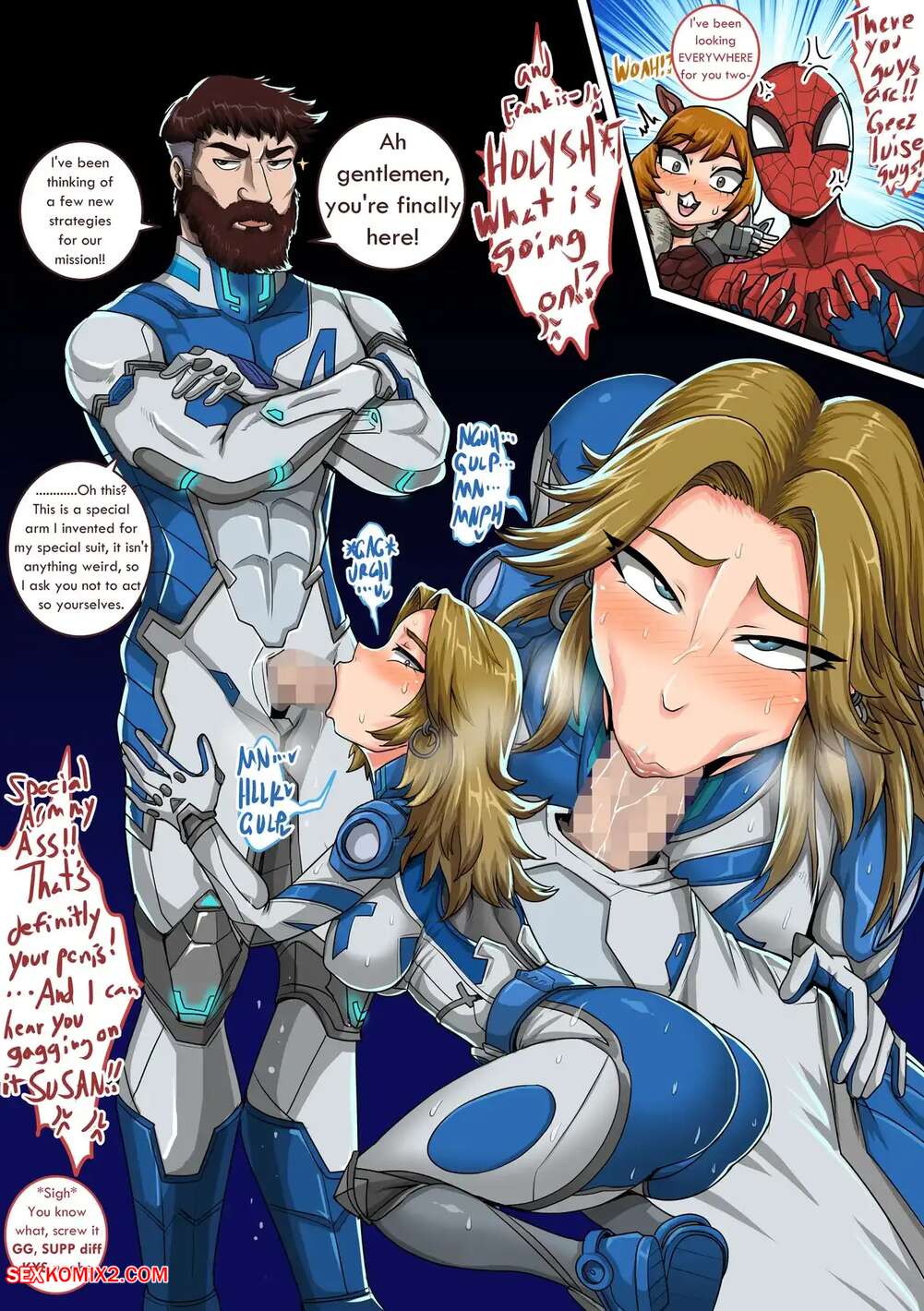 Porn comics Invisible Woman Doodles. Juna Juna Juice
