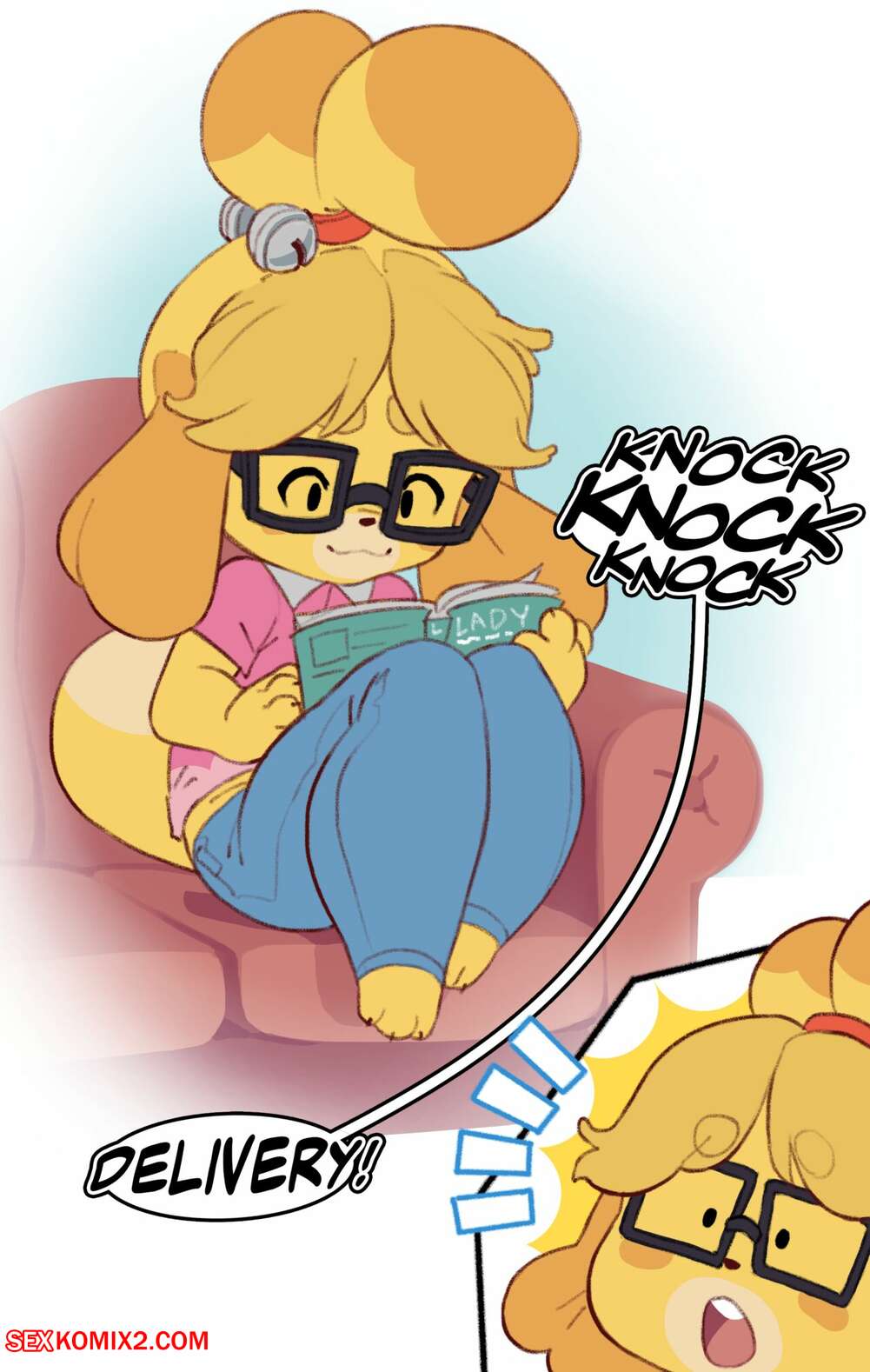 Porn comics Isabelles Gift. Animal Crossing. Knuxxxy