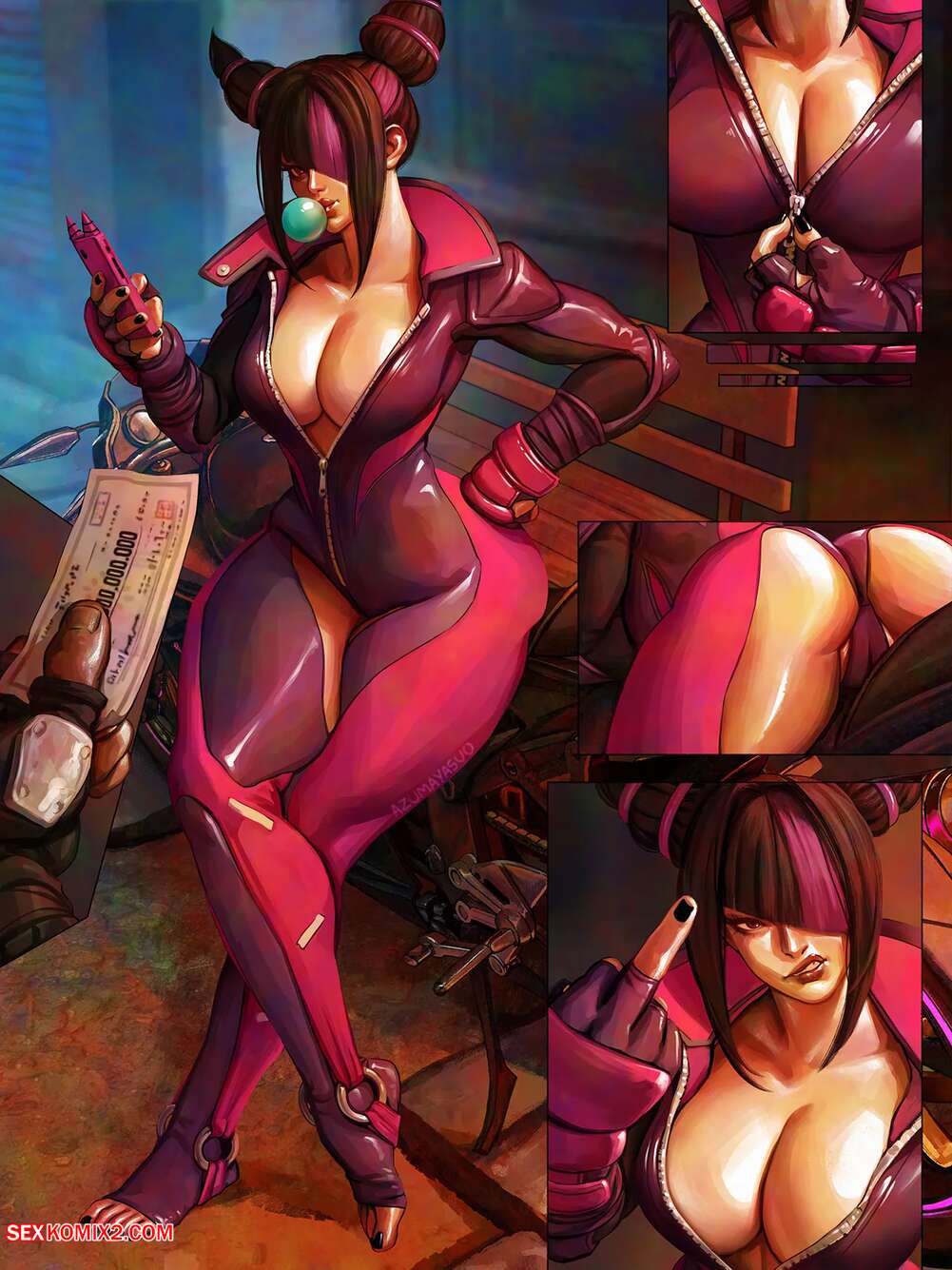 Porn comics Juri Han. Street Fighter. AzumaArts