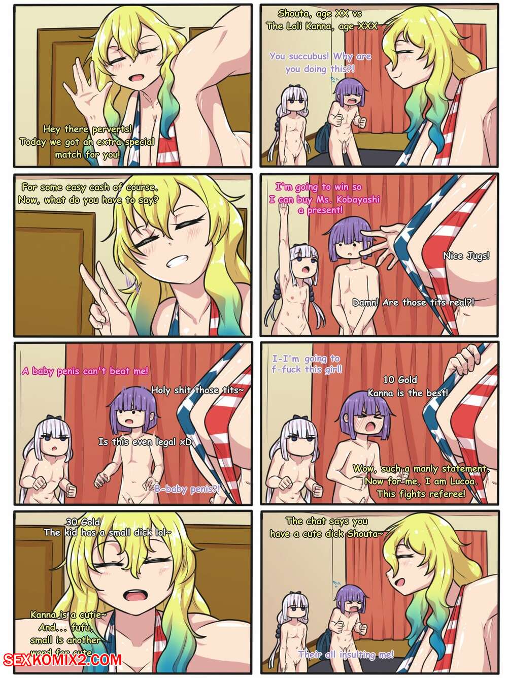 Porn comics Kanna & Lucoa vs Shouta. Mythios