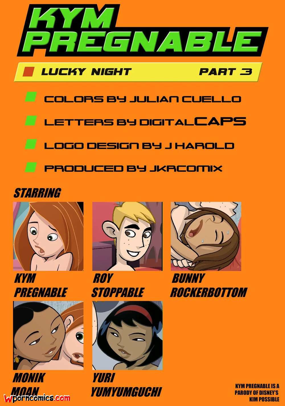 Porn comics Kym Pregnable. Chapter 3. Kim Possible. JKRComix.