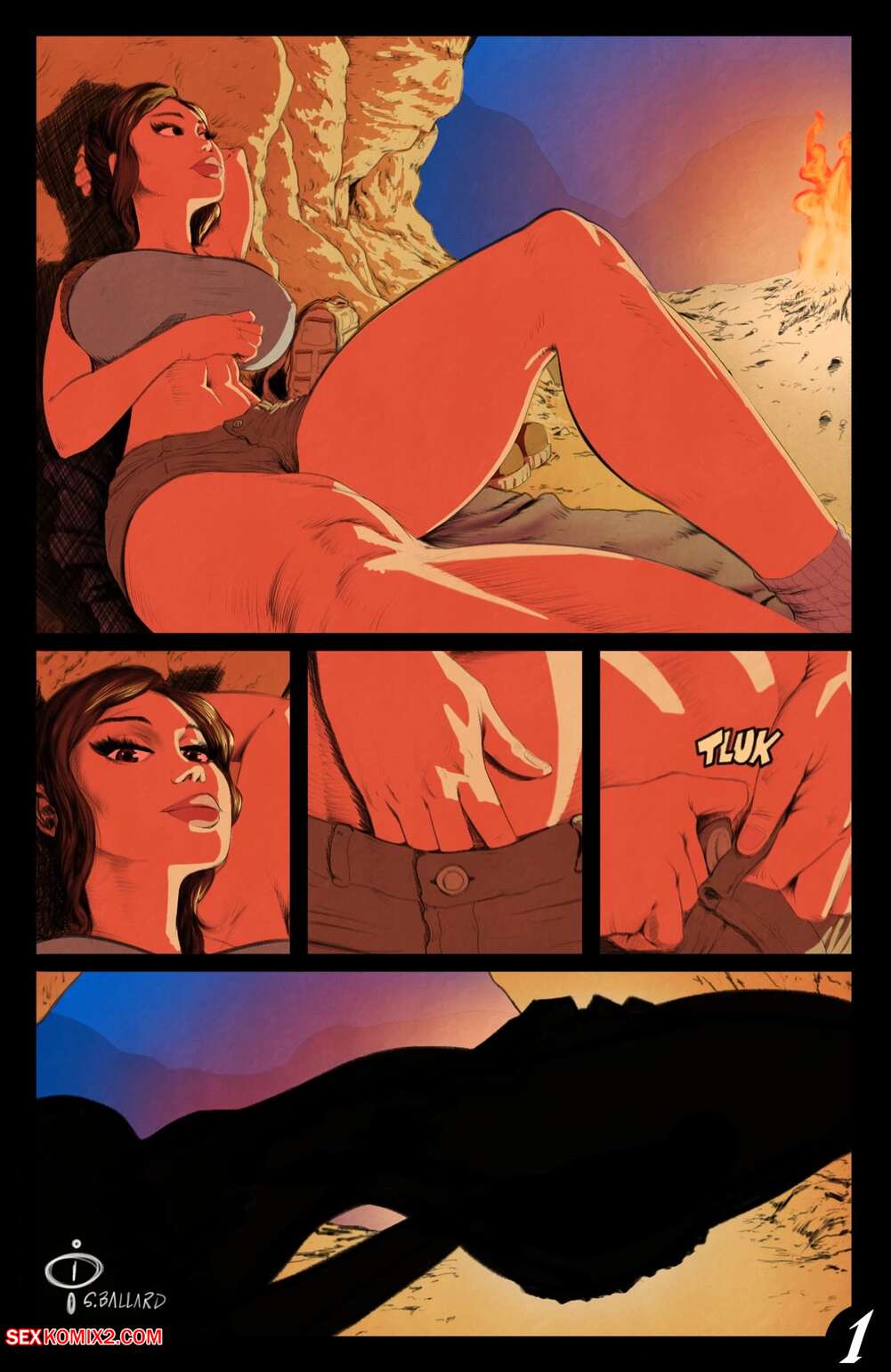 Porn comics Lara Croft. Tomb Raiding is Stressful. shane ballard