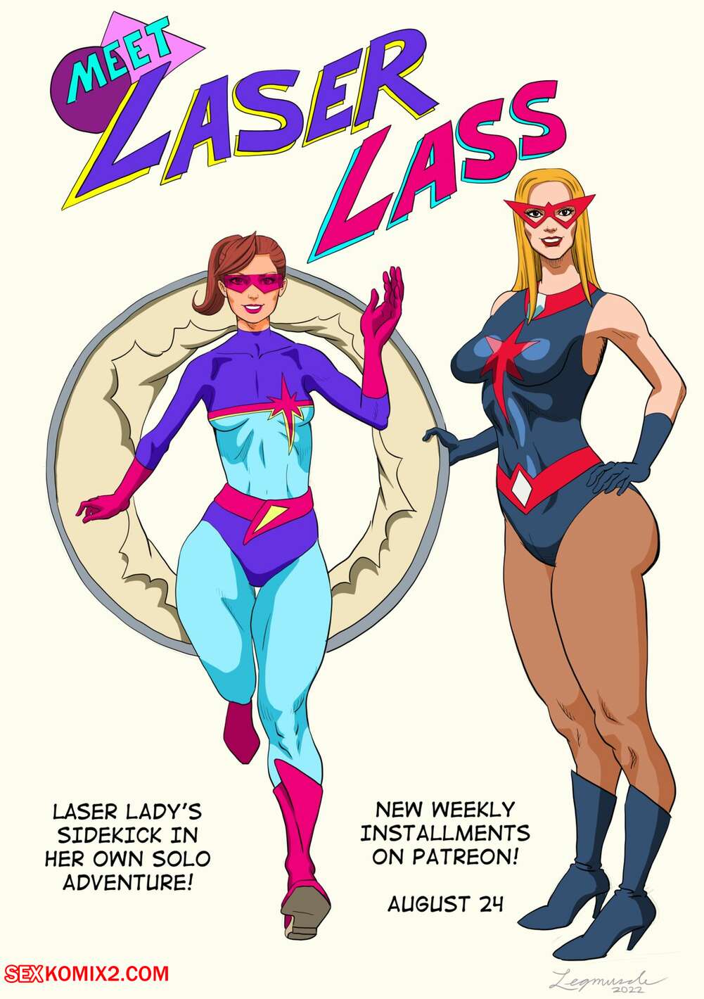 Porn comics Laser Lass. Legmuscle