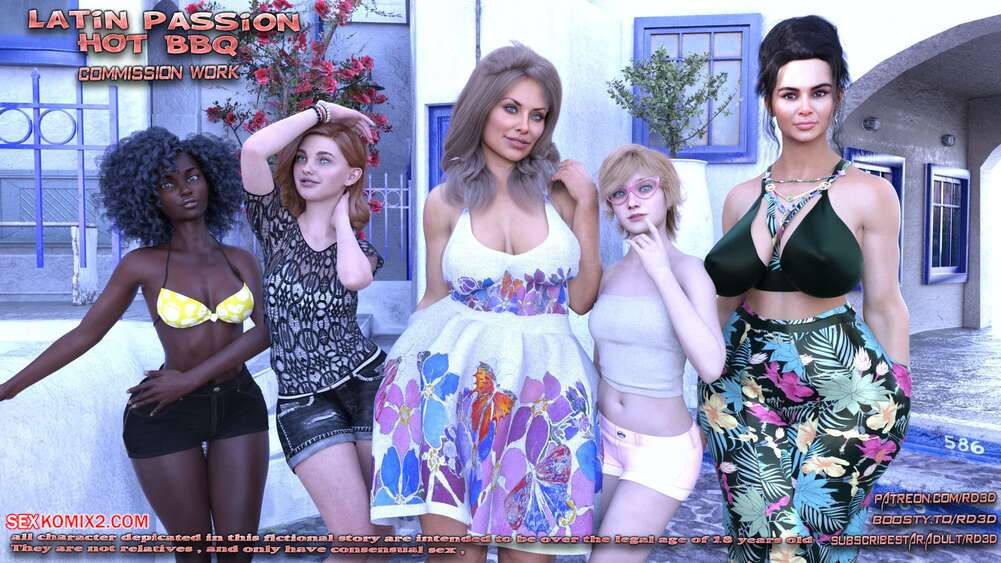 Porn comics Latin Passion. Hot BBQ. Real Deal 3D