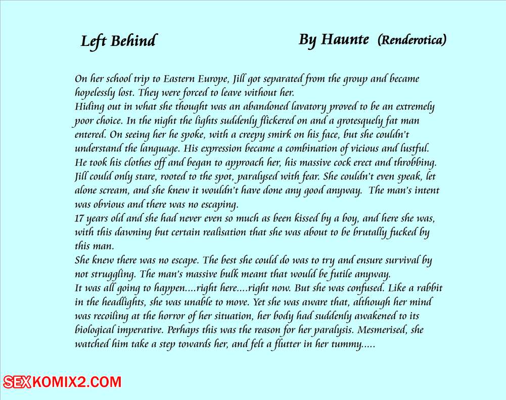 Porn comics Left Behind. Haunte.