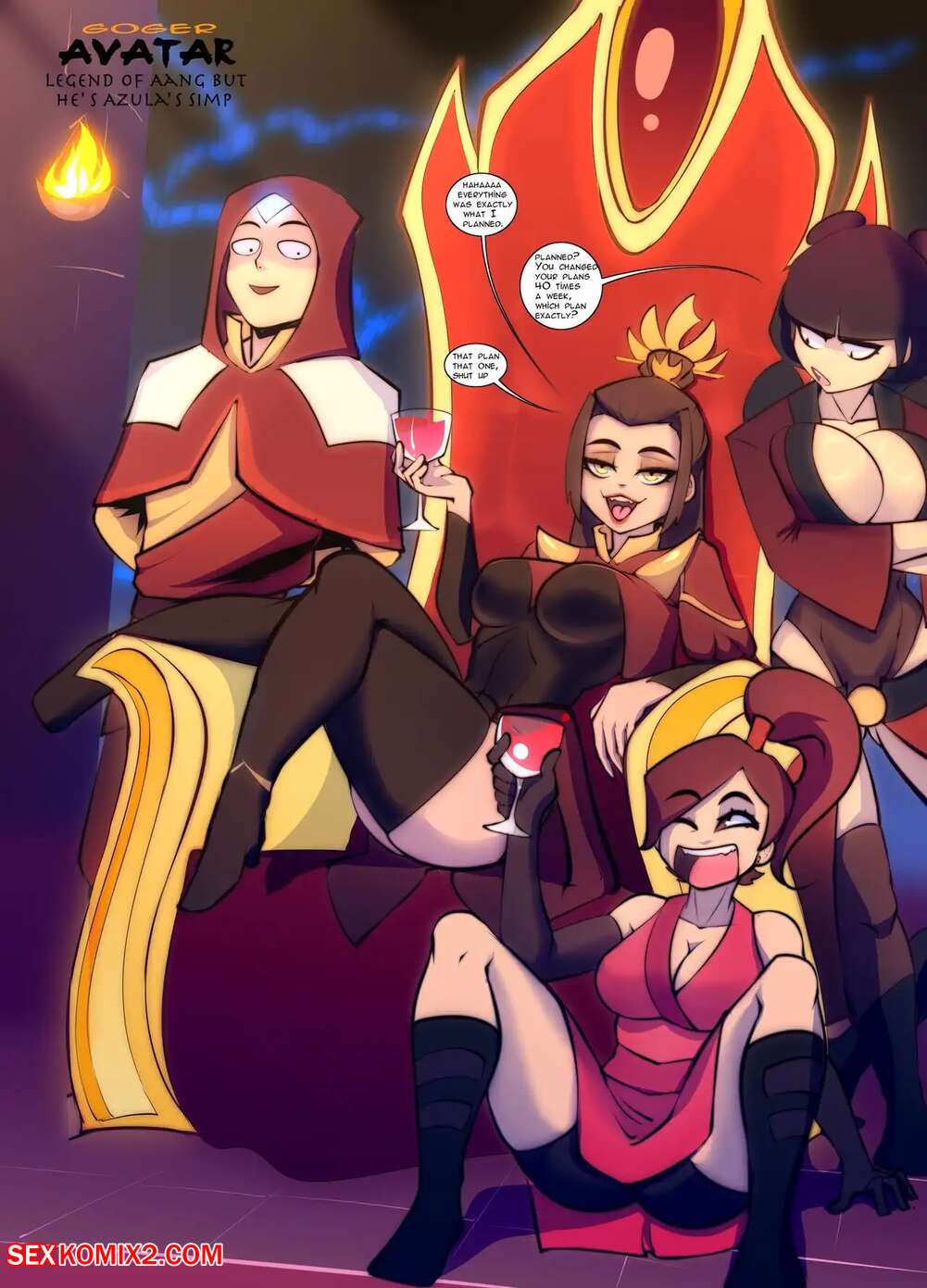 Porn comics Legend of Aang but hes Azulas simp. Dgoger