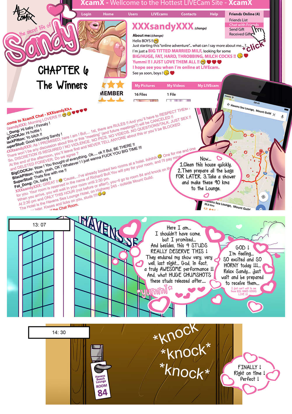 Porn comics Life of Sandy. Part 6.