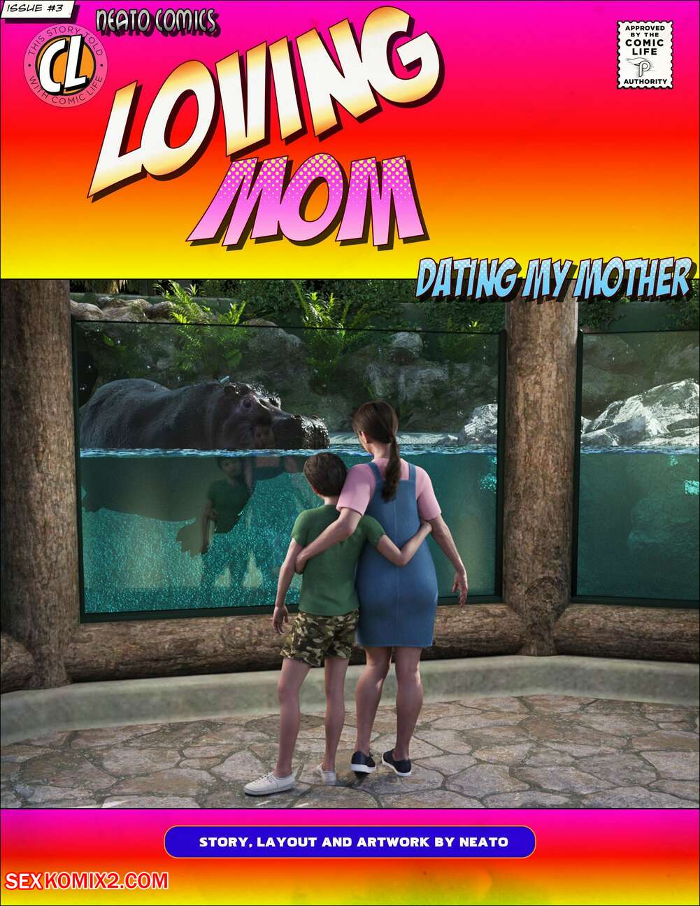 Porn comics Loving Mom. Chapter 2. Dating My Mother. Neato