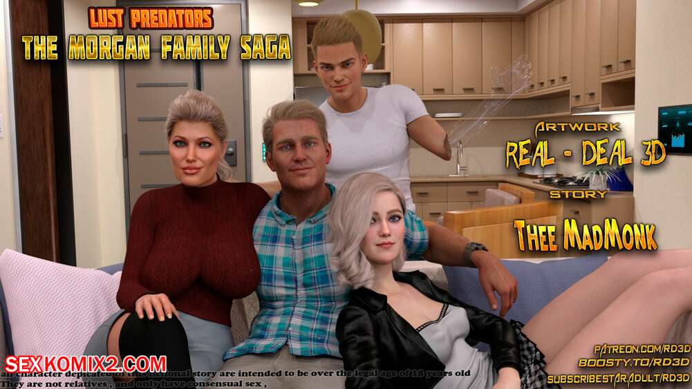 Porn comics Lust Predators. The Morgan Family Saga. Chapter 1. RealDeal 3D.
