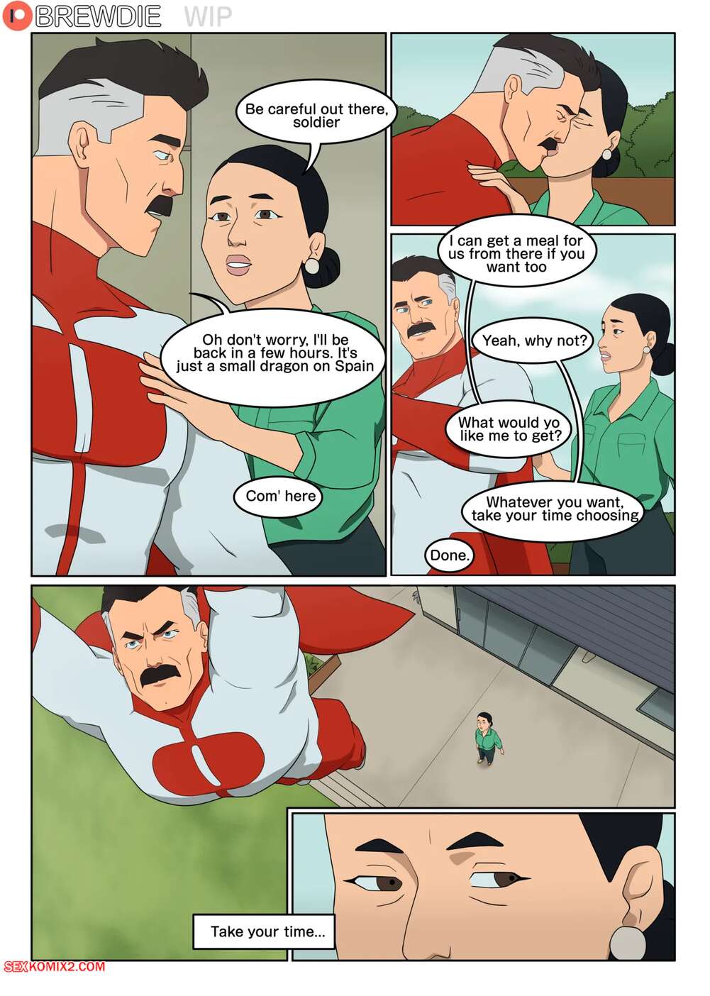 Porn comics Mark x Debbie. Invincible. Brewdie