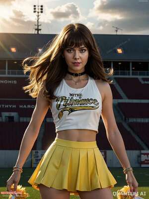 Porn comics Mary Elizabeth Winstead. Retro Cheerleader. QuantumAI