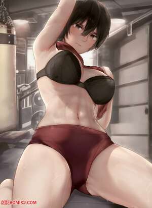 Porn comics Mikasa after training