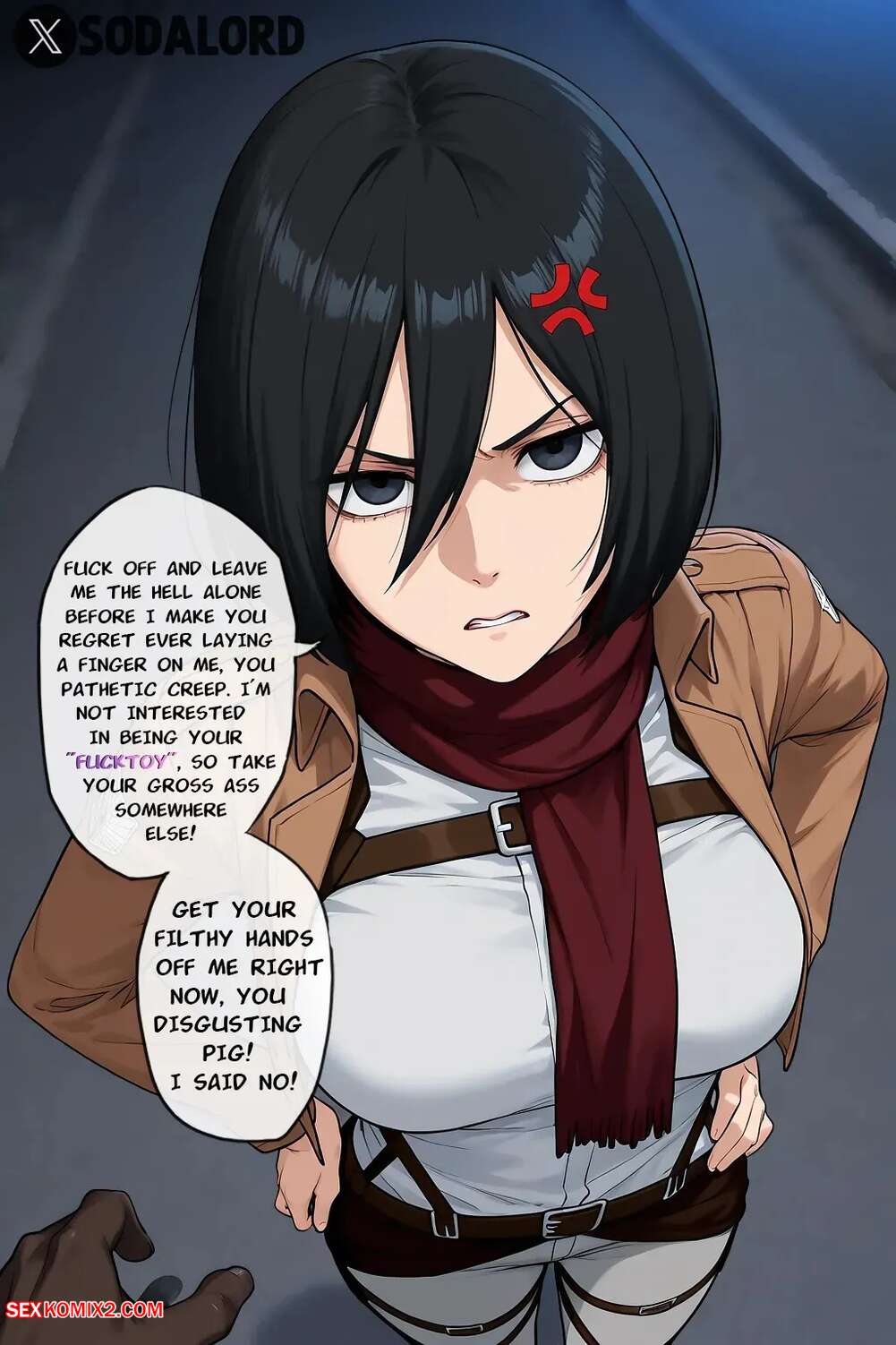 Porn comics Mikasa Get Blacked. Sodalord