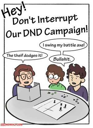 Porn comics Mom. Dont Interrupt Our DnD Campaign. Chapter 1. DeadEndDraws.