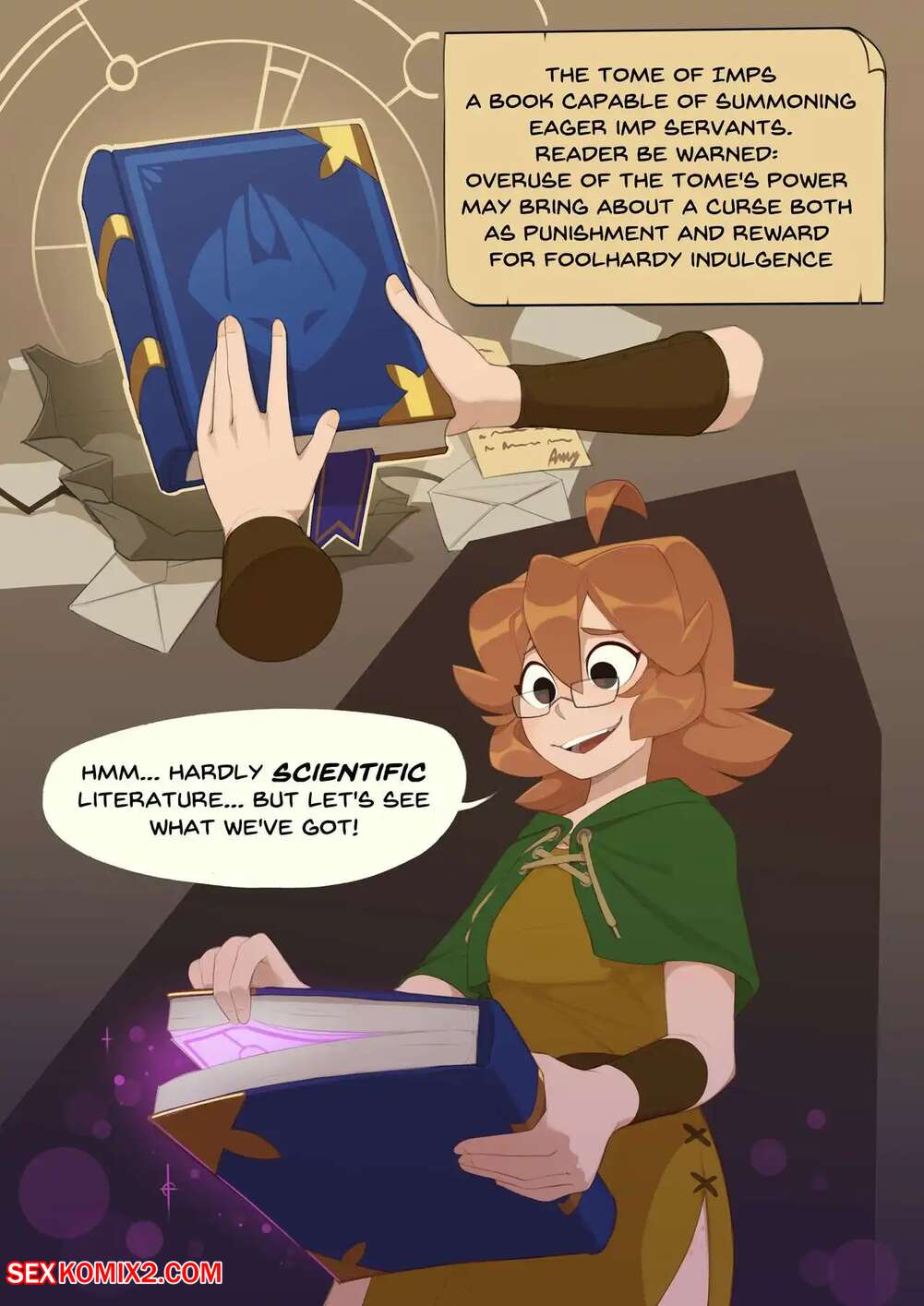 Porn comics Monster Researcher Eclair and the Book of Imps. HuffsLove and Spicymancer